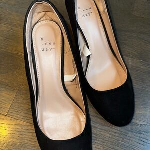 A New Day Black Block Heels